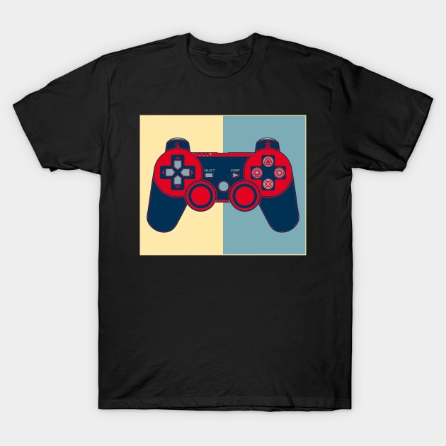 PS2 Joystick Controller T-Shirt by remixer2020